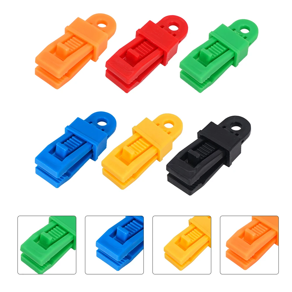 

24 Pcs Multifunctional Tent Clips Nylon Windproof Fixing Clamp Canopy Awning Button Outdoor Equipment