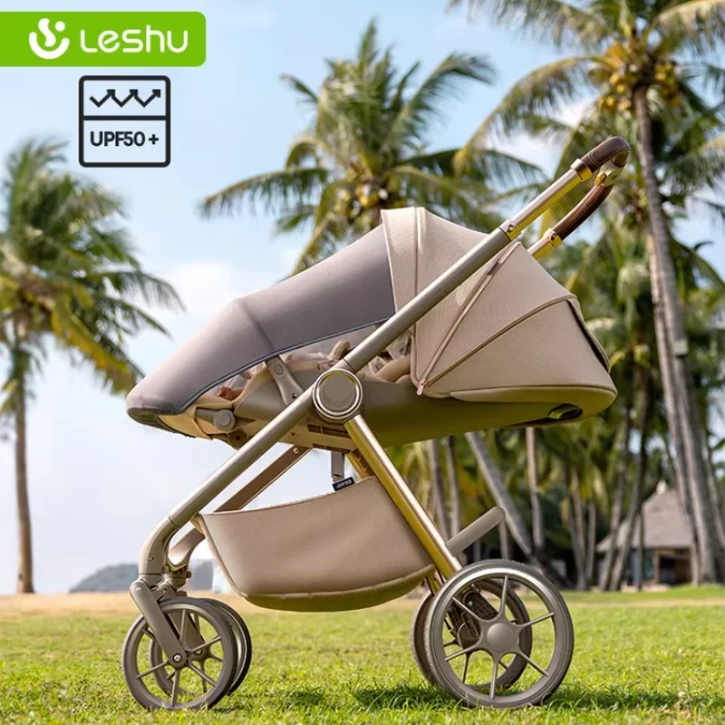 ขายร้อน Travel Baby Carriage Enfant รถเข็นเด็ก 3 ใน 1 หนังรถเข็นเด็ก Carseat รถเข็นเด็กทารก