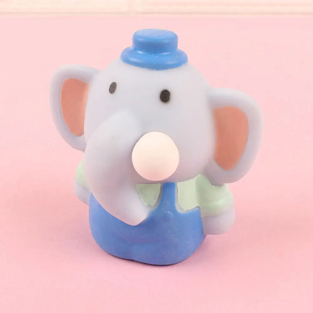 

3Pcs Elephant Shaped Squeeze Fidget Stress Relief Colored Cartoon Elastic Stretchy Decompression Portable Anxiety Relief