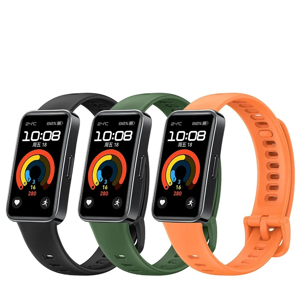 New Silicone Watch Strap Breathable Replacement Bracelet Accessories Smart Watch Watchband for Huawei Band 9/8