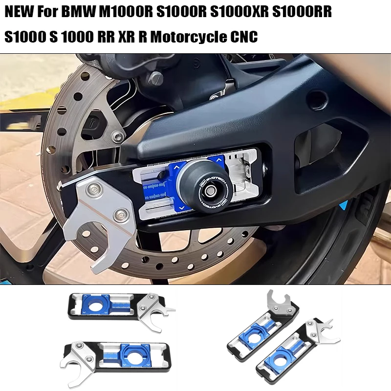 

NEW For BMW M1000R S1000R S1000XR S1000RR S1000 S 1000 RR XR R Motorcycle CNC Rear Wheel Axle Blocks Chain Adjusters Tensioners