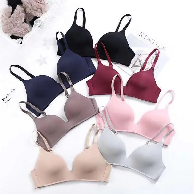 Bras for Women Lingerie Push Up Bra Sexy Seamless Bra Tops Bralette One-piece Cotton Comfortable Gathered Sleeping Underwear