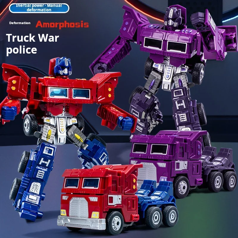 Figura de acción transformadora Commander transformación Robot juguete coche de aleación juguete para regalo para niños