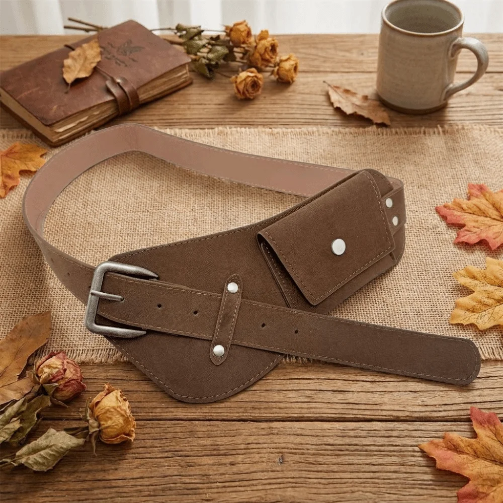 Vintage PU riem met gesp, bred - Belt Bag Leather Wide recensie en prijs