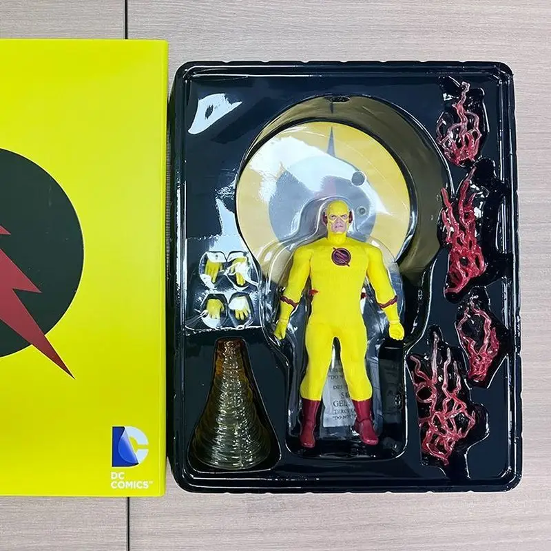 

1/12 Лига Справедливости постоянного тока обратная-вспышка Eobard Thawne фигурка 6-дюймовая модель орнамент детская игрушка коллекция для мальчиков подарок на день рождения