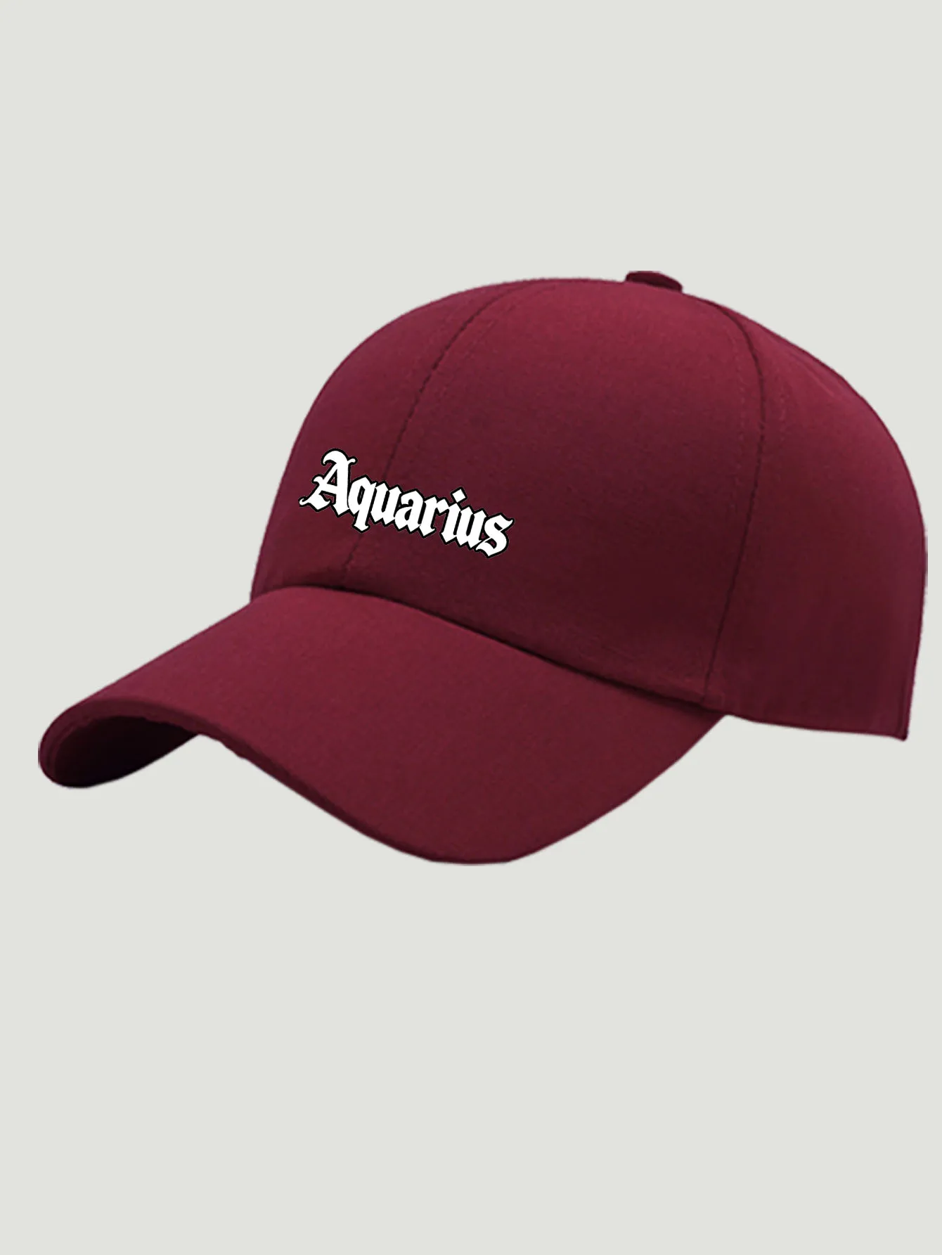 12 Zodiac Signs Baseball Cap,Print Red Dad Hat, Adjustable Unisex Casual Hat, Ideal Festival Party Daily Accessory ‑Lover Gift