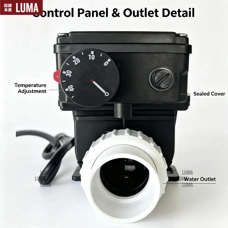recirculation of water in bathtub pump SPA bathtub circulation thermostat H20