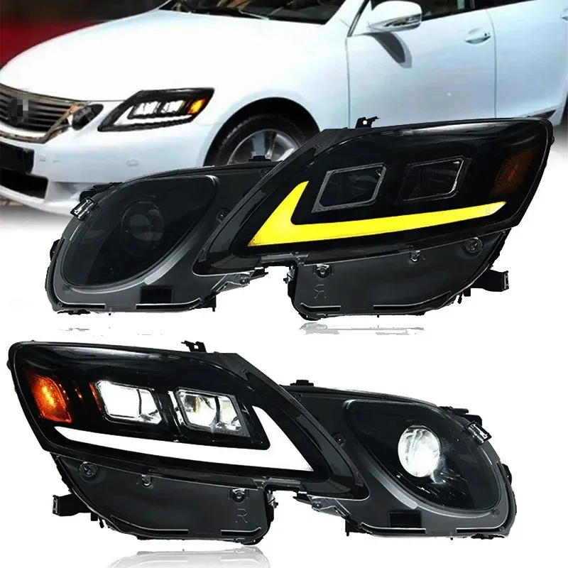 LED Headlight  For Lexus GS300 GS350 GS430 GS460 GS450h 3th Gen 2006-2011 Start up Animation Sequential Signal LHD