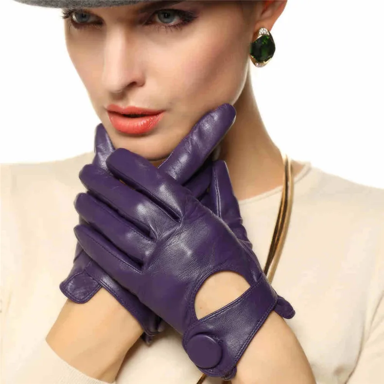 warmen-レディース-ラムスキン-グローブ-薄くておしゃれな運転用手作り手袋-春秋-l25nn