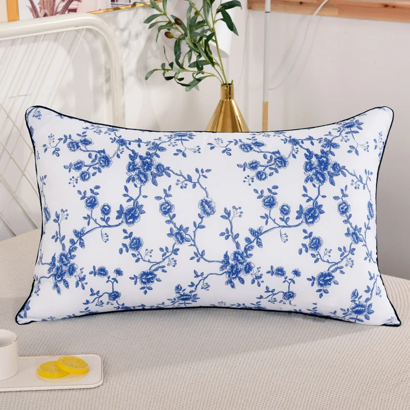 1 قطعة 74X48cm وسادة الفندق غير الانهيار وسادة دعم الرقبة وسادة الأساسية الأساسية للاستخدام المنزلي
