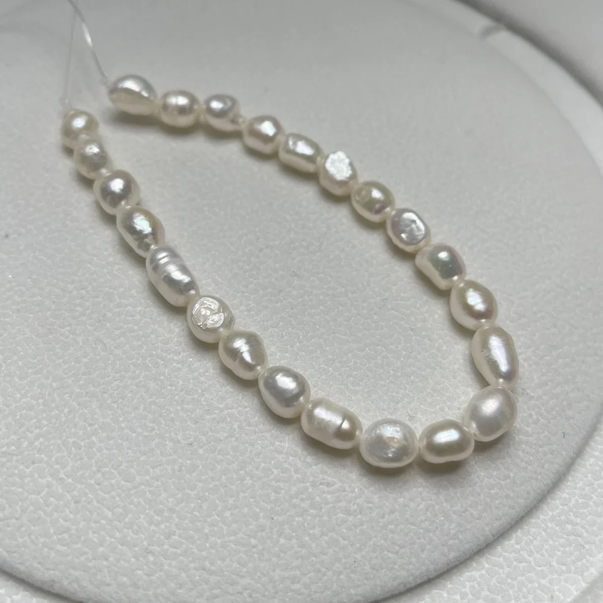Natural Freshwater Pearl A 18cm Two-Sided Loose isolation Beads Charms for DIY Women Men Necklace Jewelry Making Accessories