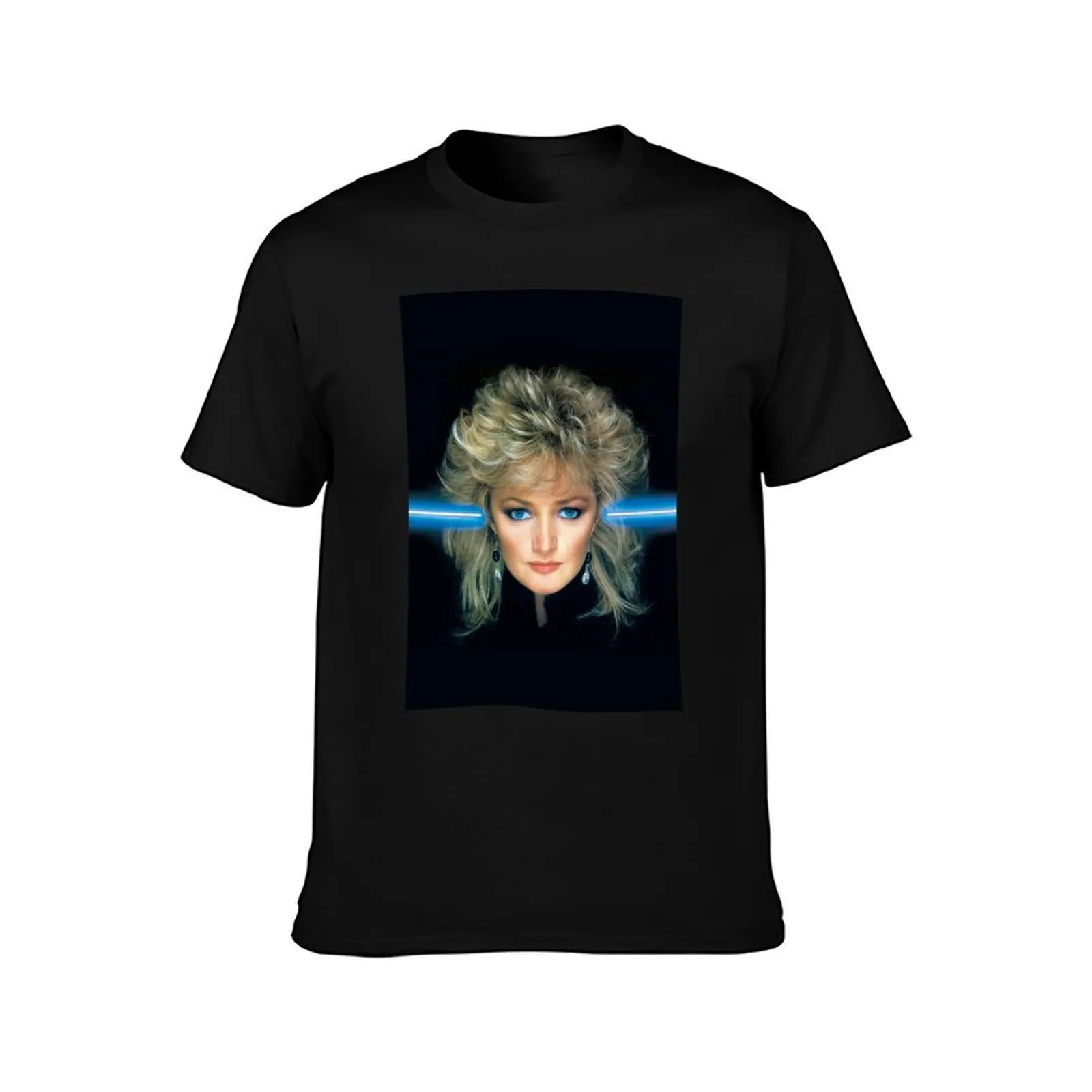 Bonnie Tyler T-Shirt, Summer Casual Cotton Tee, Oversized Streetwear Tops, Vintage Graphic Print, Loose Fit Short Sleeve