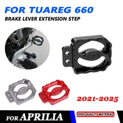 For Aprilia Tuareg 660 2021 - 2023 2024 2025 Rear Foot Brake Lever Step Tips Extension Plate Motorcycle Enlarge Pedal Extender