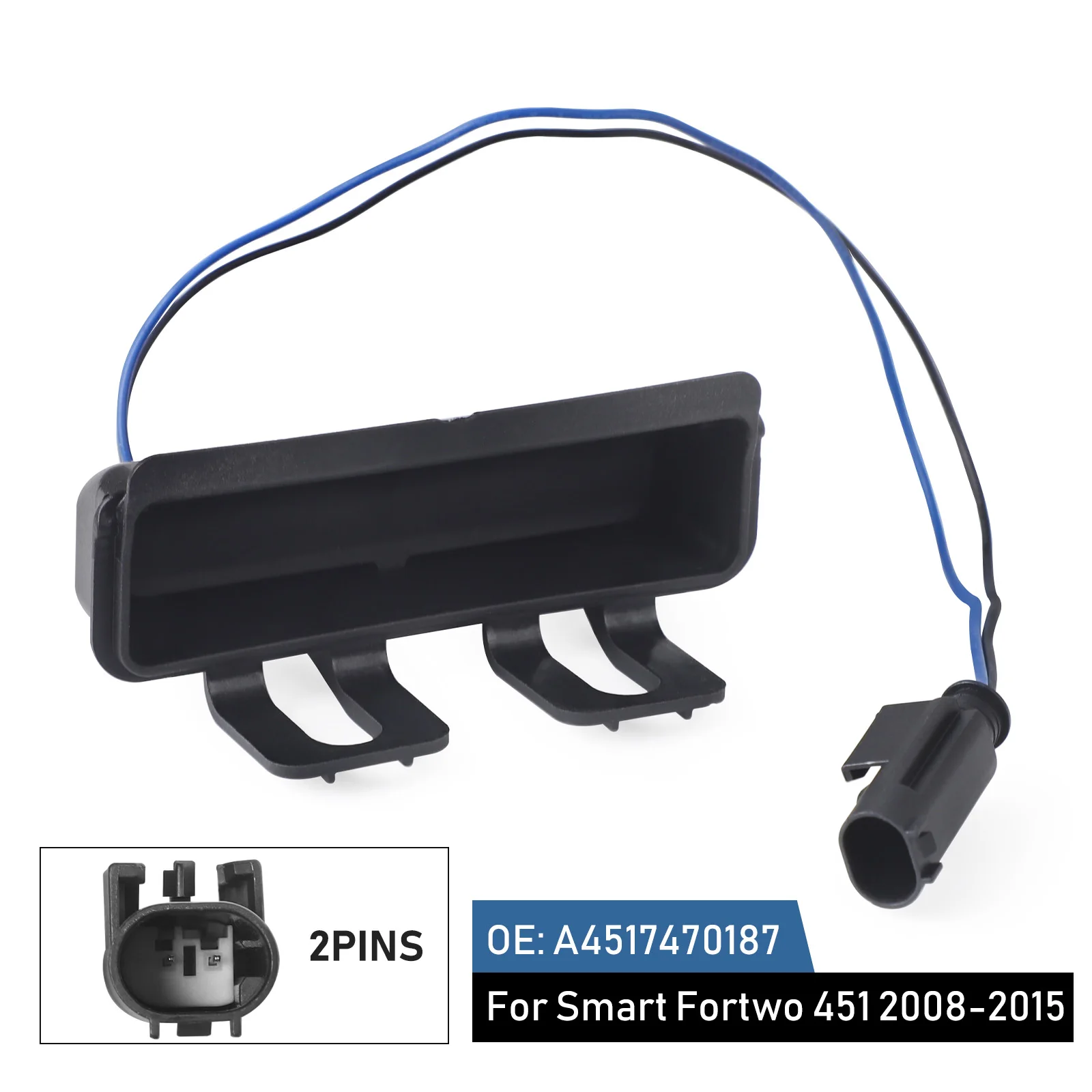 

CNSPEED Rear Trunk Tailgate Handle Switch For Smart Fortwo 451 2008-2015 Rear Trunk Release Switch A4517470187 Car Accessories