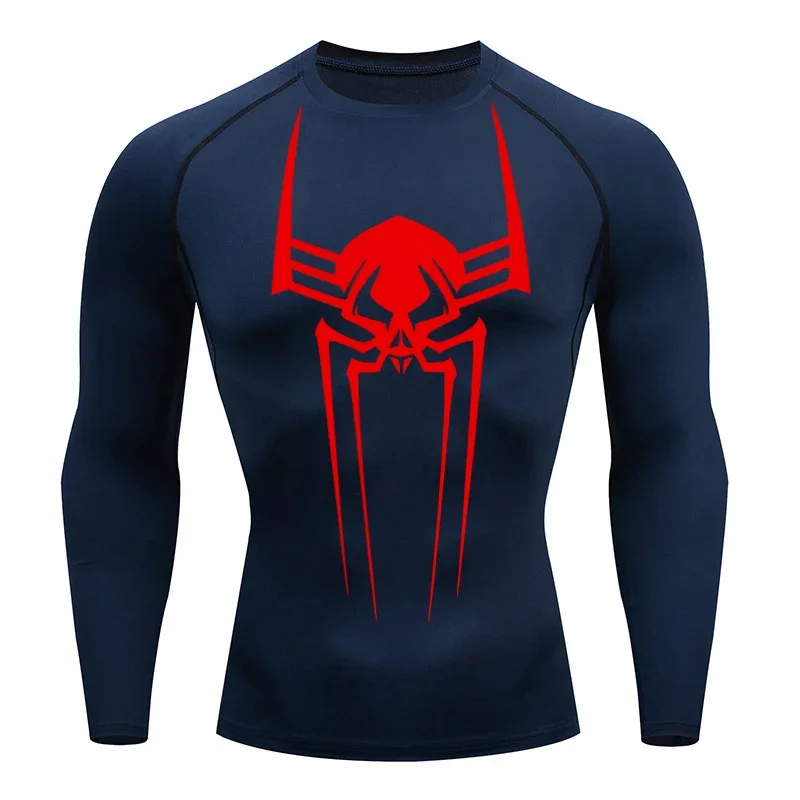 2025, Sport-Top, schnell trocknend, Herren-Kompressionsshirt, langärmelig, zweite Haut, Fitnessstudio, Workout, kurzes Fitness-Lauf-T-Shirt, Herrenbekleidung