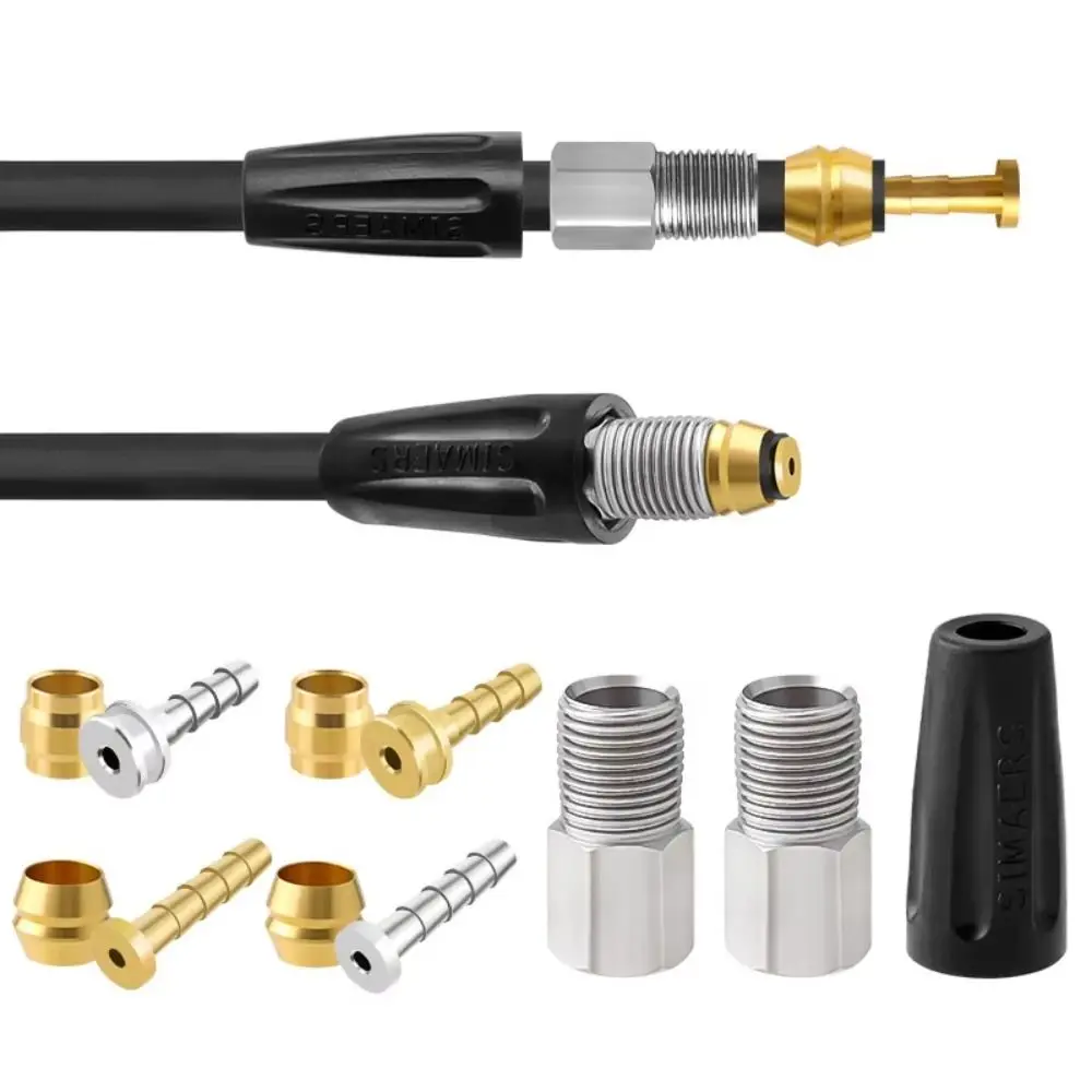 Metal Bike Oil Needle Black Gold Silver Tubing Pipe Parts Hose Pressing Ring Oil Needle Heads for BH90/BH59 Brake Accessories