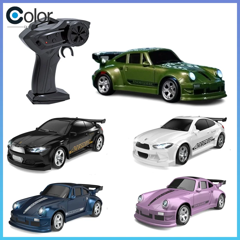 Nouveau 1/64 Rc voiture de bureau télécommande voiture jouet cascadeur télécommande dérive voiture Rc Mini course 2.4g Simulation jouet modèle Gif