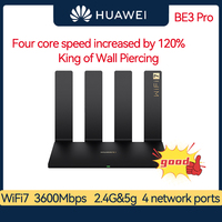 Huawei BE3 Pro WiFi7 Router Quad Core Network Signal Repeater 3600Mbps 2.4GHz 5GHz Home Office Wireless Amplifier