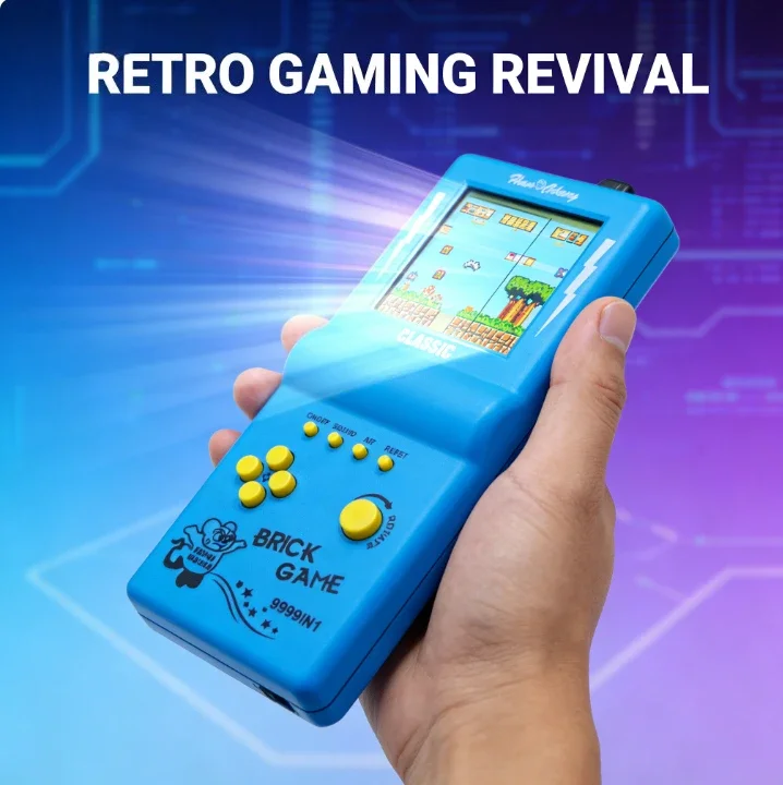 Consola de juegos de 3,5 "para consola Tetris, reproductores de juegos portátiles Retro, Mini máquina de juegos de bolsillo nostálgico para niños, juguetes rompecabezas para niños