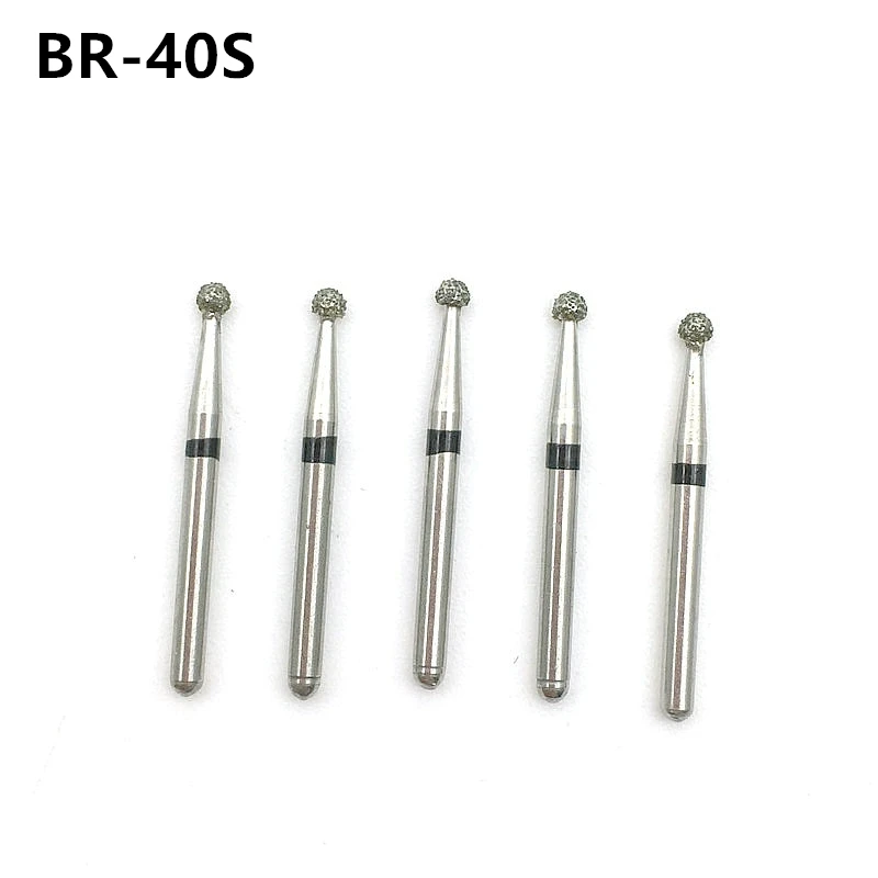 10pcs Diamond Burs Dental High Speed Drills Super Coarse Teeth FG 1.6mm Polishing Product For Dentist Equipment BR-40S