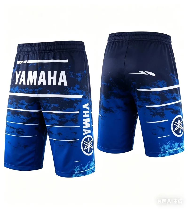 

Летние хиты продаж: новые модные градиентные шорты Yamaha для мужчин и женщин, персонализированные повседневные шорты для мотоциклистов