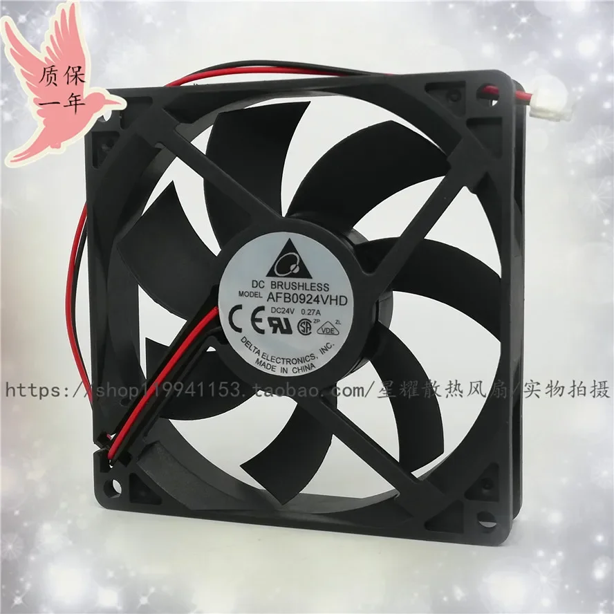 

Delta Electronics AFB0924VHD DC 24 В 0,27 А 90x90x20 мм 2-проводной охлаждающий вентилятор для сервера