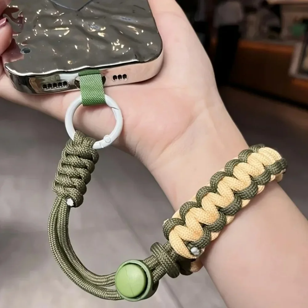 Cute Mobile Phone Lanyard Hanging Decoration Can Be Carried Twist Rope Anti-loss Pendant Fashion Strong Wrist Short Straps Band view 4