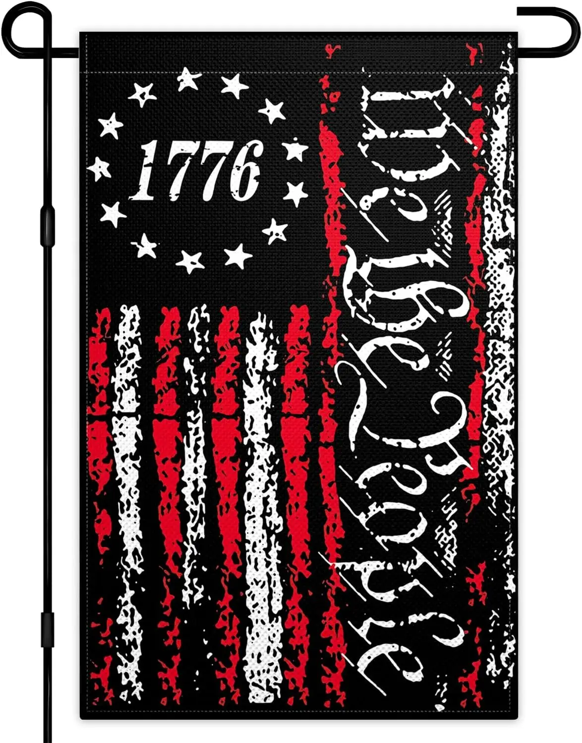 علم حديقة We The People مقاس 12 × 18 بوصة خارجي 1776 علم حديقة أمريكي مزدوج الجوانب 3 طبقات قماش مزدوج الجوانب للمنزل Outsi ttj #1