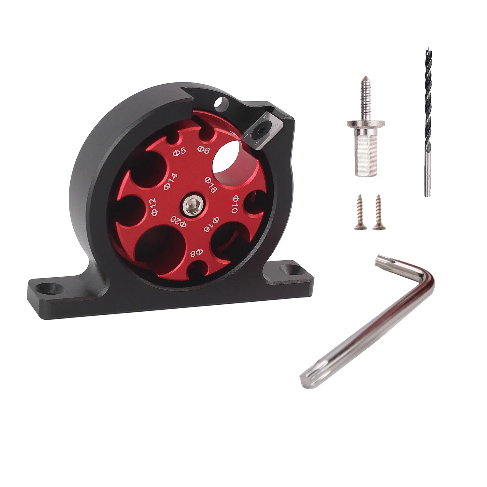 9 Hole For Square Bar to Round Conversion Device for Woodworkers Seeking Precision in Round Bar Fabrication Steps