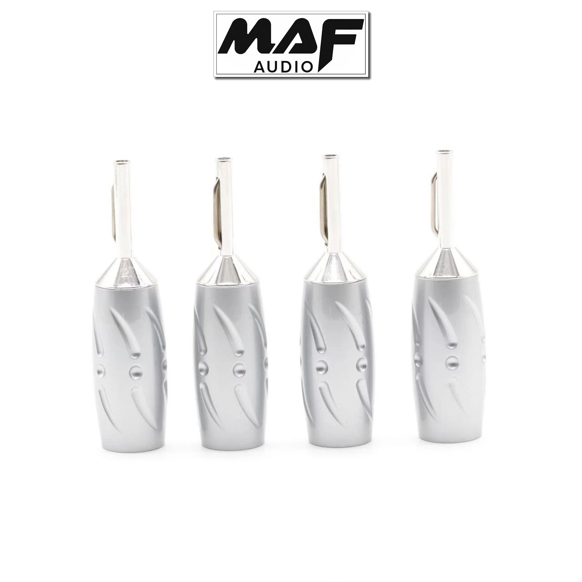 4pcs Viborg VB402R Male Banana Plug 9mm Speaker Cable Wire Rhodium Plated Copper Free Solder
