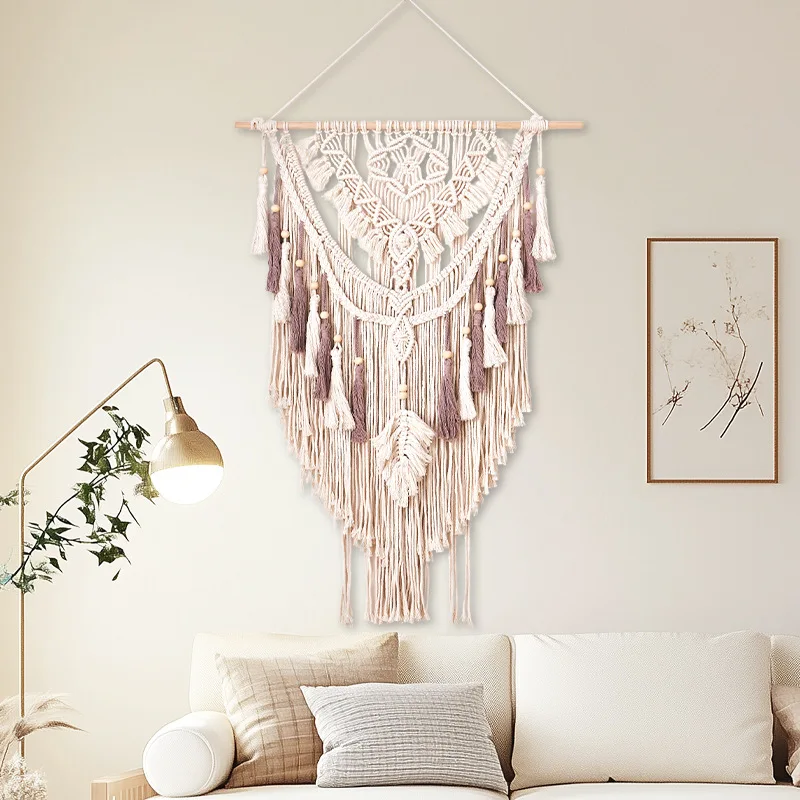 Cotton Macrame Bohemian Wall Tapestry Motel Home Decoration