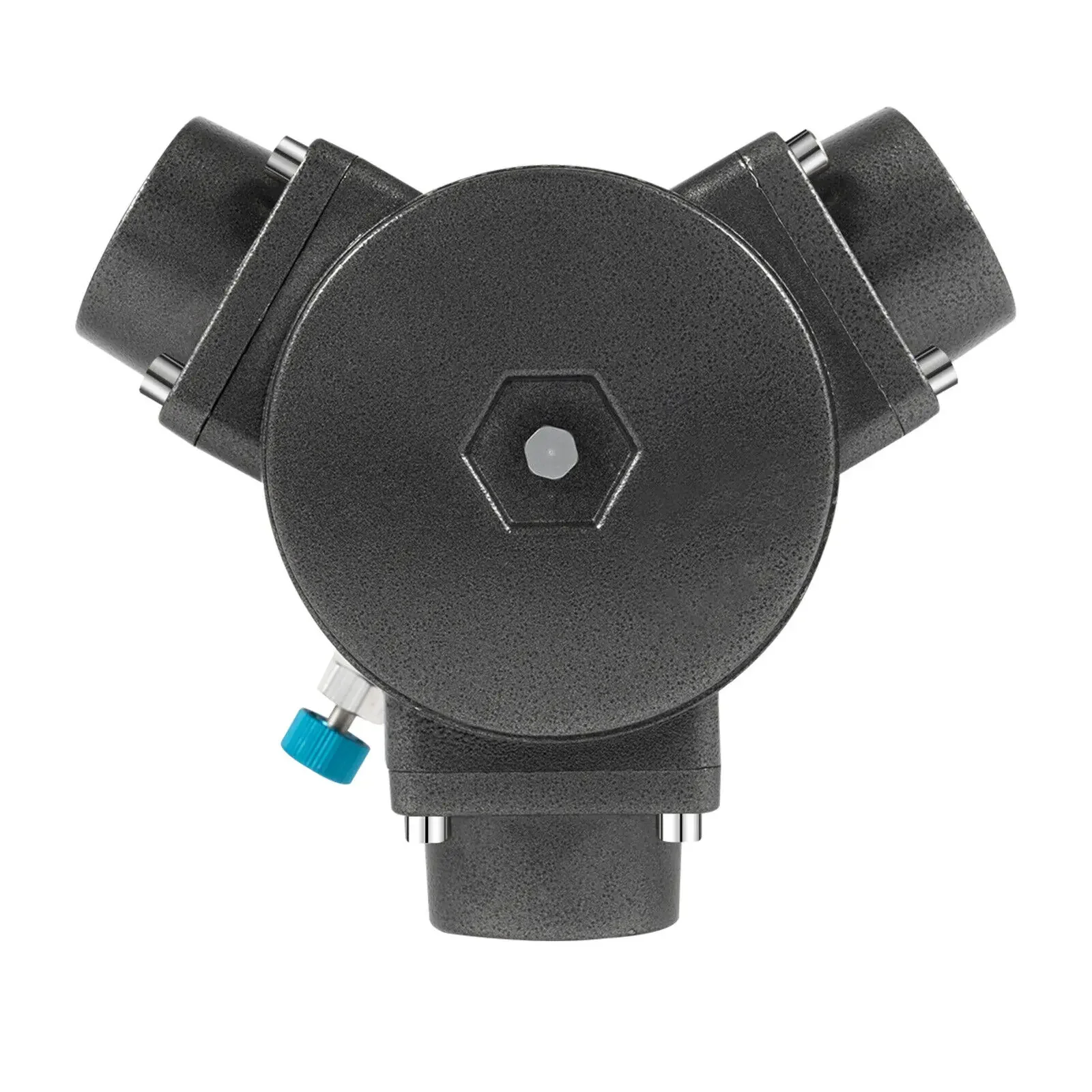 خلاط هوائي سعة 50 جالون - خزان أسطواني من الفولاذ المقاوم للصدأ ذو لوحة أفقية