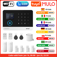 Tuya Alarm System WiFi GSM Security Alarm System Home Burglar Alarm For House Office  SMS APP Remote Control Work With Alexa