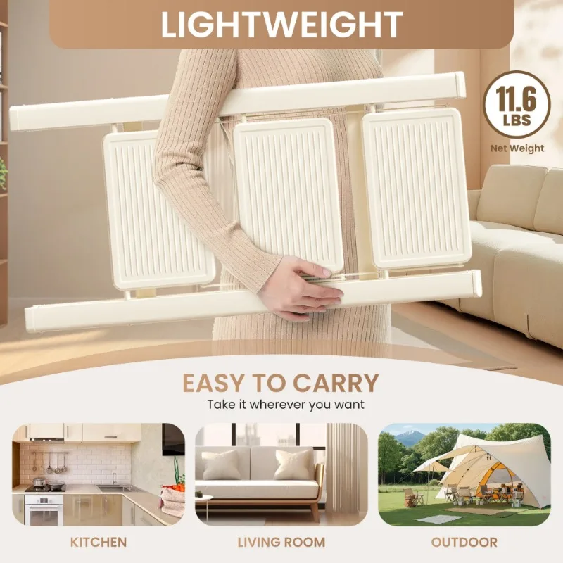 التجارة الخارجية المنزلية قابلة للطي تلسكوبي سميكة الكربون الصلب سلم متعرج عبر الحدود