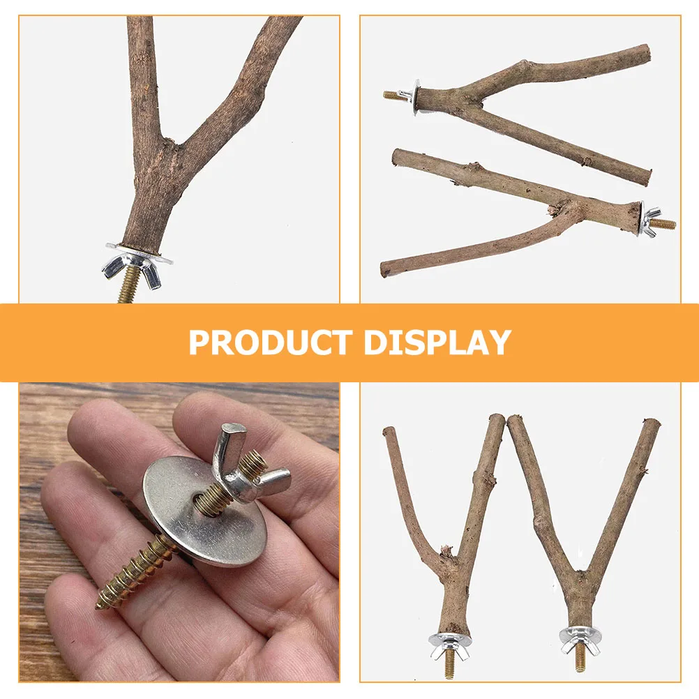 

12 Sets Bird Perch Fitting Screws Birdcage Accessories Pet Supplies Accessory for