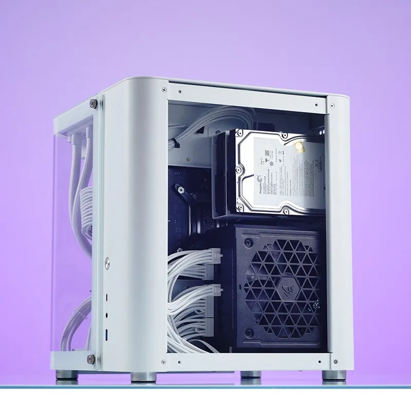 JONSBO TK-1 V2.0 MATX Desktop Case Aluminum Alloy Hyperbolic Sea