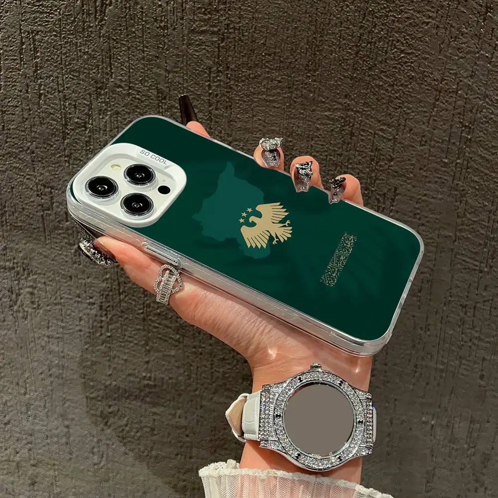 Phone Case For iPhone 17,16,15,14,13,12,Pro,Max,Plus,E,SE4,Air,Mini Colorful Syria Syrian Flag National Emblem Logo