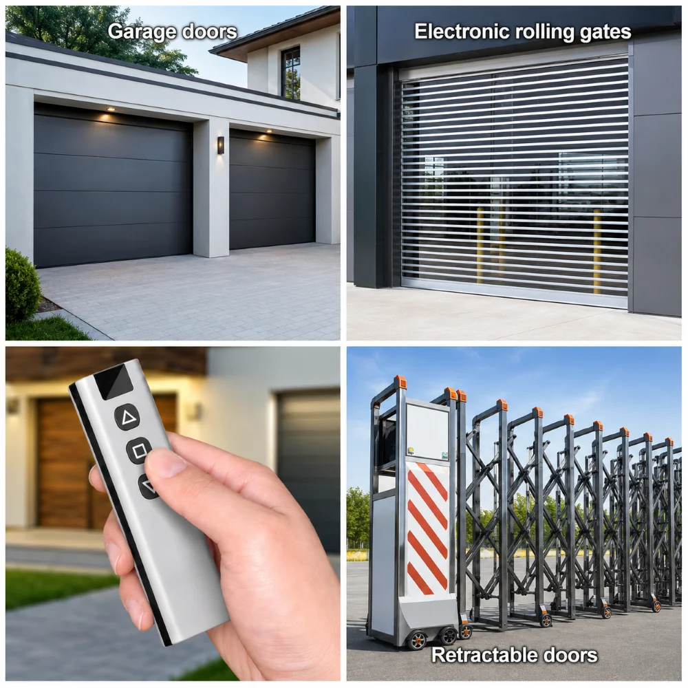 FUNNYSHIELD 433Mhz Wireless RF Remote Control Light Switch 100M Distance 3CH Relay Receiver Module for Curtain Gate Door Fan