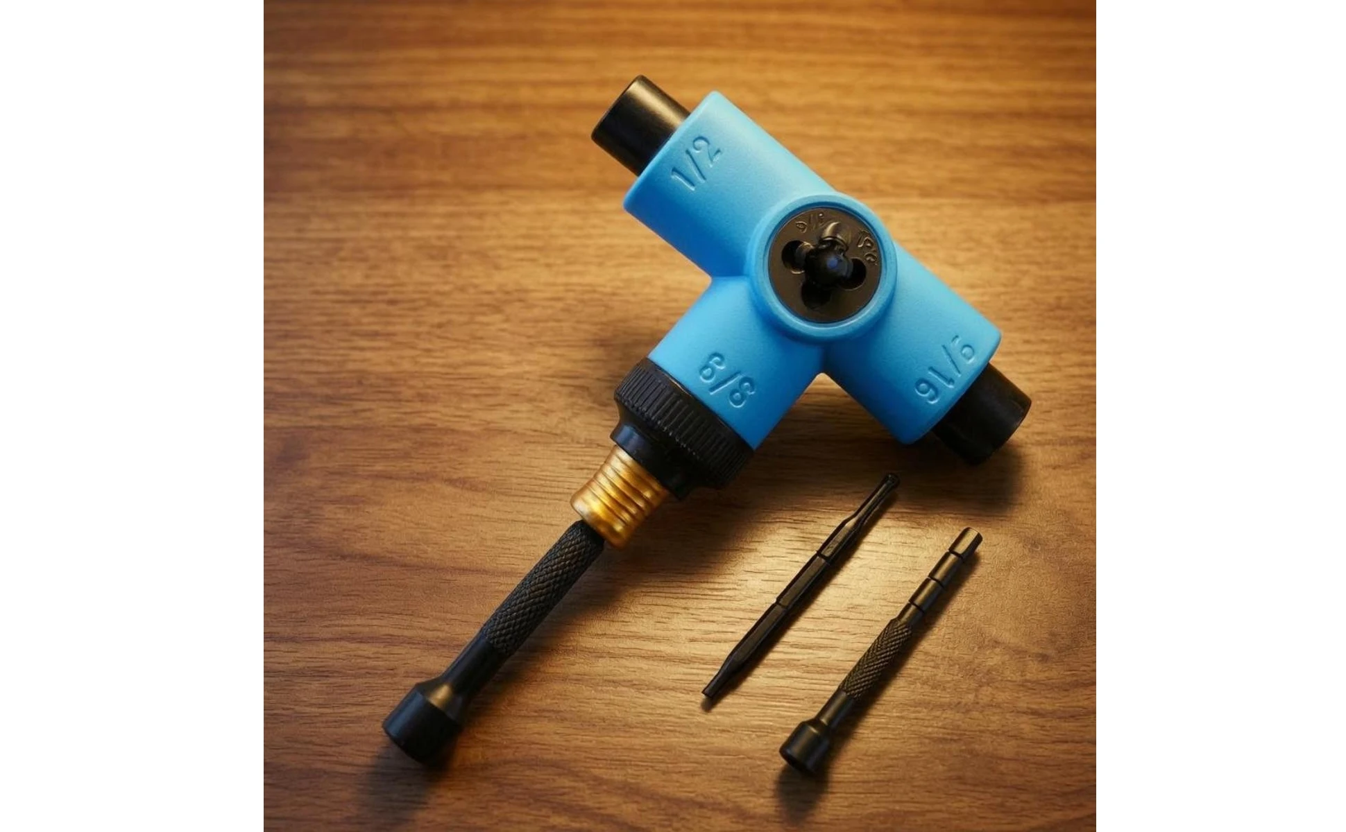 T-Handle Skateboard Tool Knurled Grip Multi-Function Skateboard Wrench Allall-in-1 Skate Tool Retail Packed