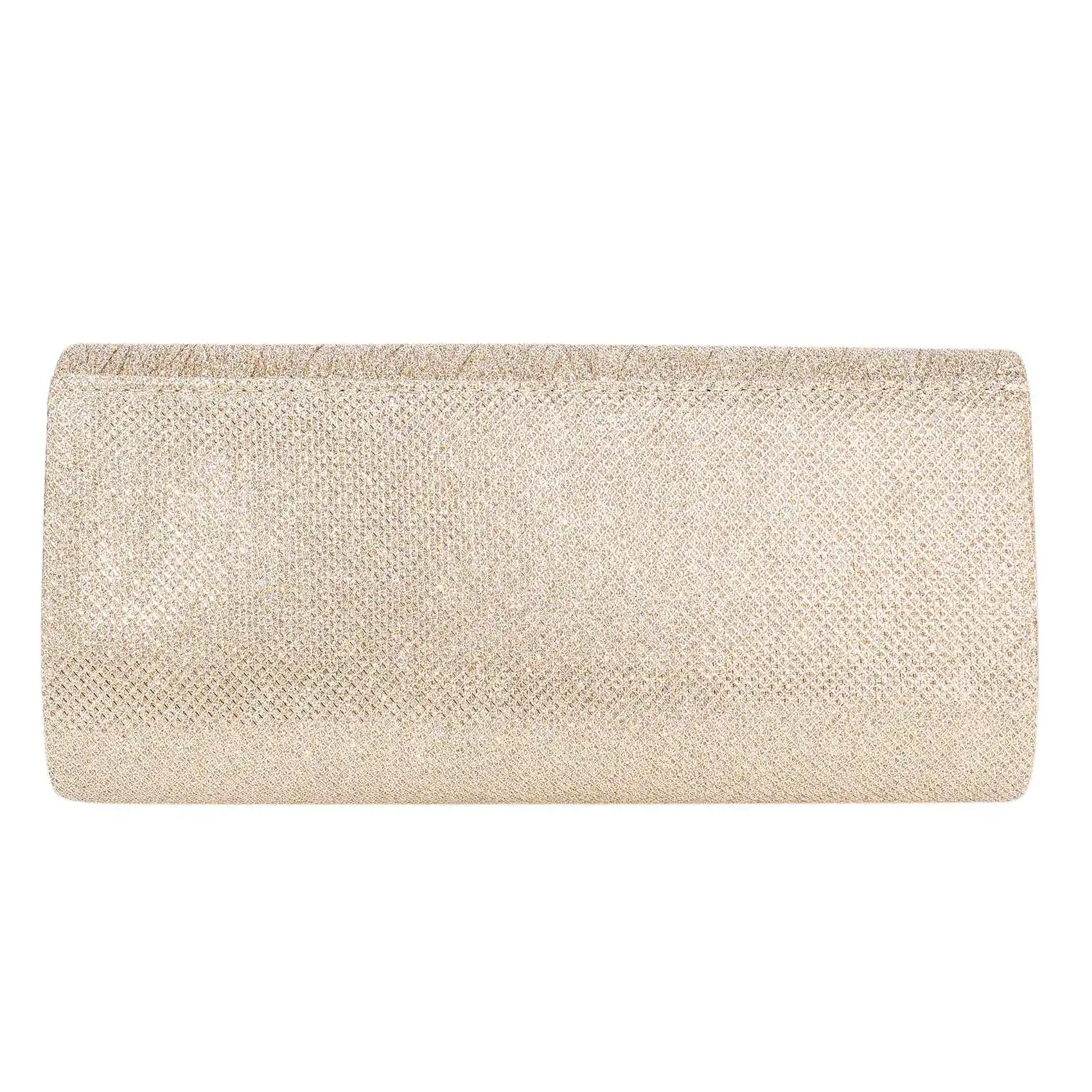 FZFZ 여성 이브닝 백 파티 연회 반짝이 가방 여성용 웨딩 클러치 핸드백 체인 숄더 백(샴페인)