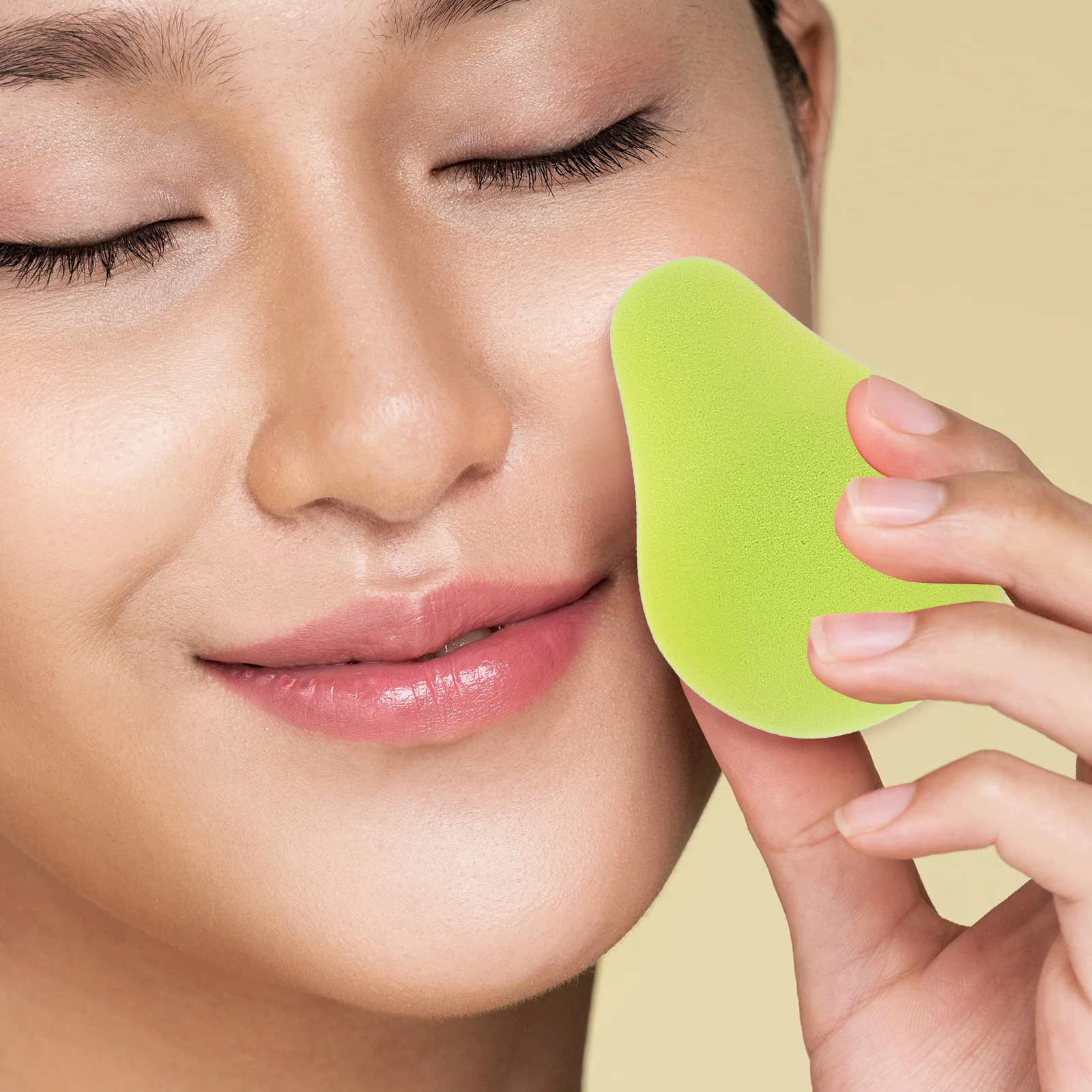 Esponjas de maquiagem de frutas, 4 unidades, portátil, pó pequeno para base, corretivo líquido, ferramentas de beleza feminina, aplicadores de cosméticos
