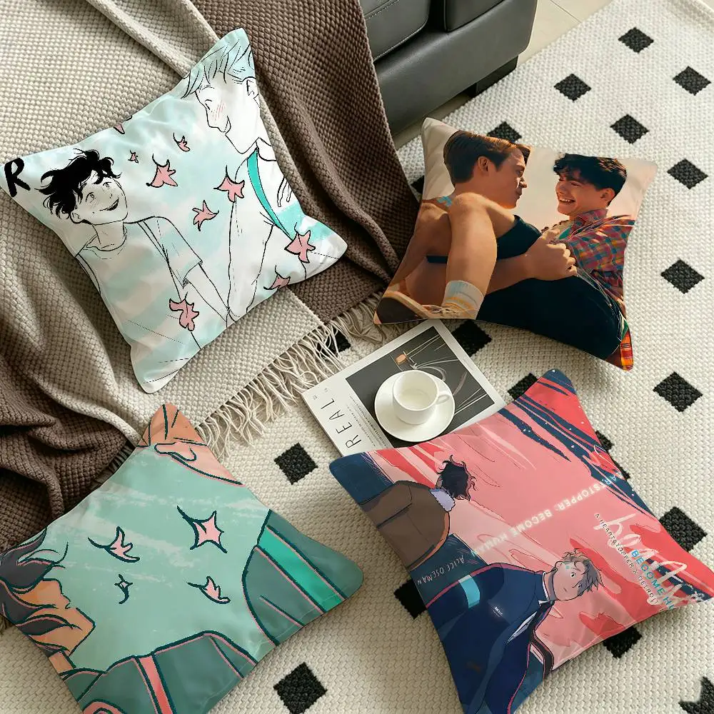 Love H-HeartstopperS Cute Cushion Cover Decorative Pillow Sofa Home Decor case pillow cases