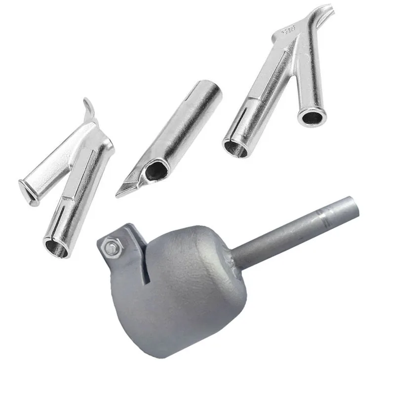 Stainless steel welding triangle fixed point nozzle round nozzle 4Pcs Hot air welding torch fittings welding nozzle