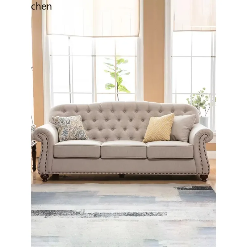 SA-21   Fabric Sofa with Pull Buttons Suitable for Small and Large Living Rooms, Villa Combination, No Disassembly and Washing