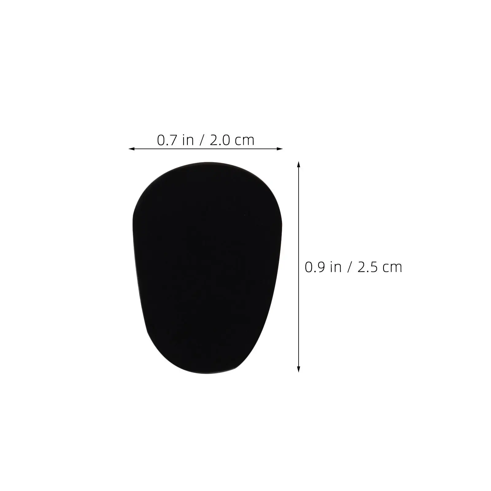 8Sheets Sax Mouthpiece Patches Oval Black 0.8mm Thin Rubber Cushion for Woodwind Instruments Saxophone Clarinet Mouthpiece