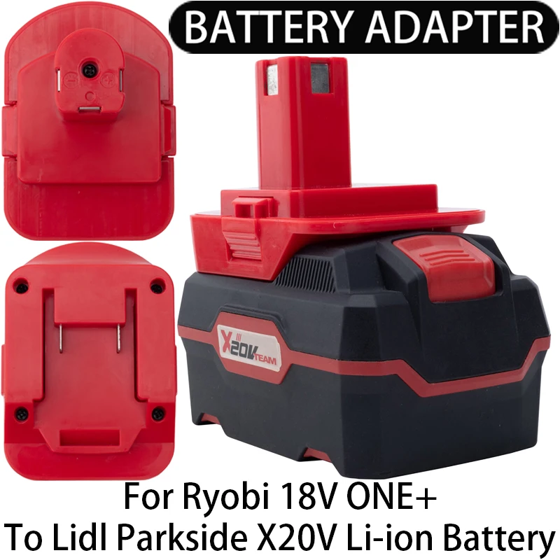 

Adapter Converter For Ryobi 18V ONE+ Li-ion Tool To Lidl Parkside X20V Li-ion Battery Adapter Converter Power Tool Accessory