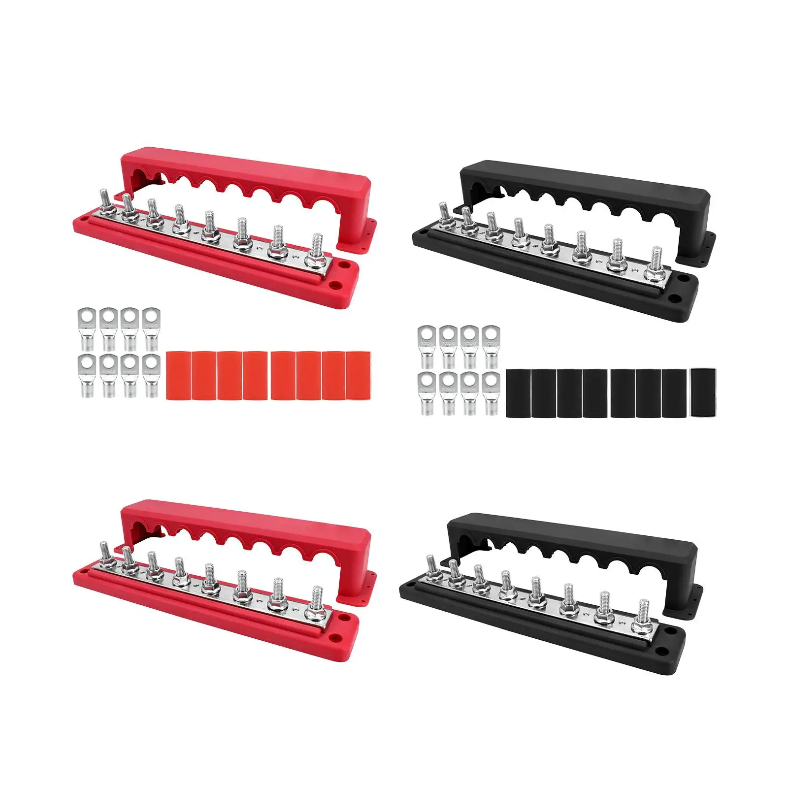 Electrical Terminal Block Sturdy Nylon Distribution Bar Marine Busbar Accessories for Vehicle Car Boat Truck