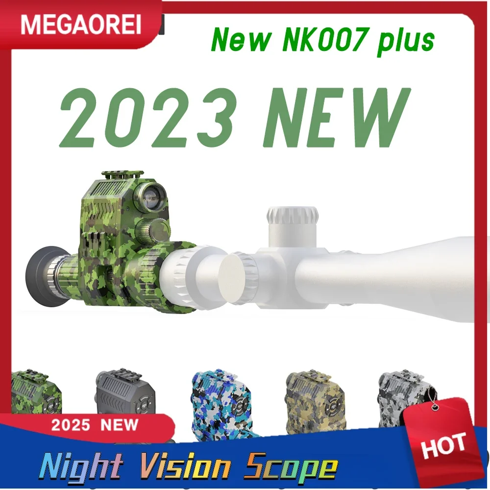 Megaorei NK007 Series Monocular Attachment Hunting Night Hunting Scope Camera 1080P Video Record 850nm IR Illuminator