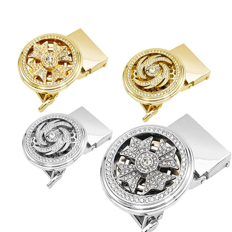 Rotating Belt Buckle for Men - Lucky Turning Alloy Waistband Clasp, Adjustable Belt Buckle Head for Jeans & Pants