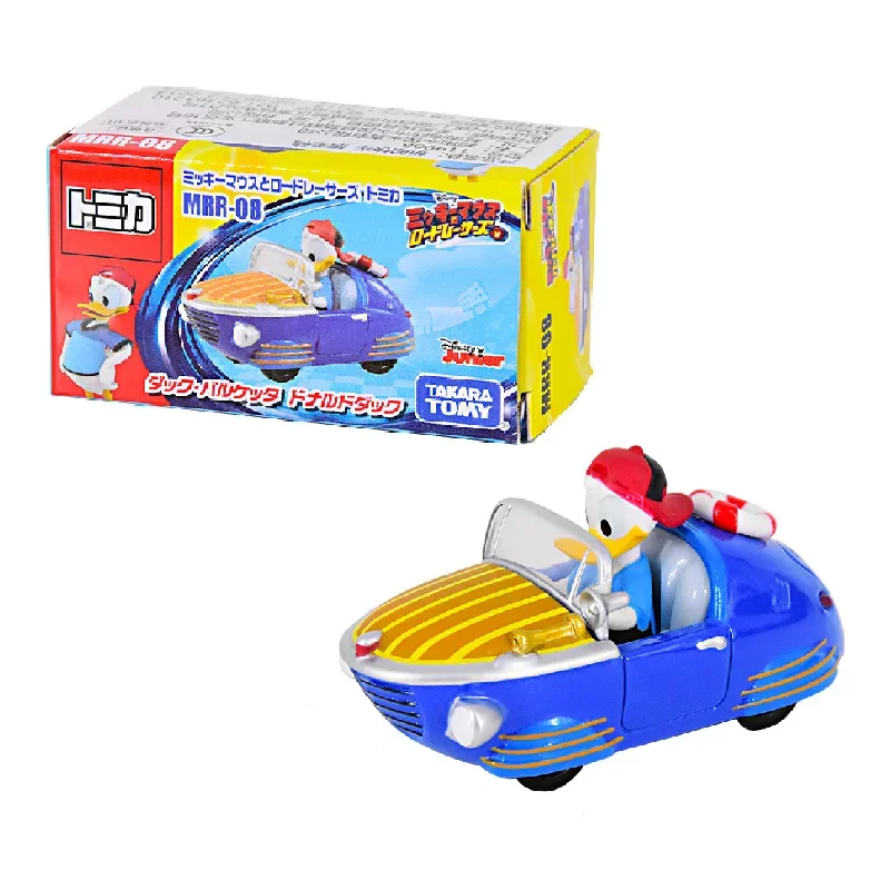 TAKARA TOMY tomica DS series Disney Donald Duck Racing police car model Boy toys for children Christmas gifts for boys and girls